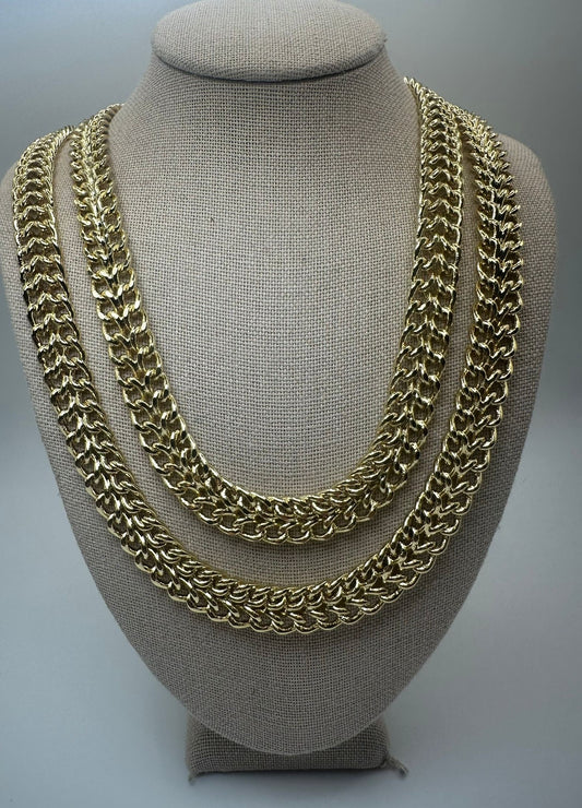 Double Layer Gold Chain Necklace