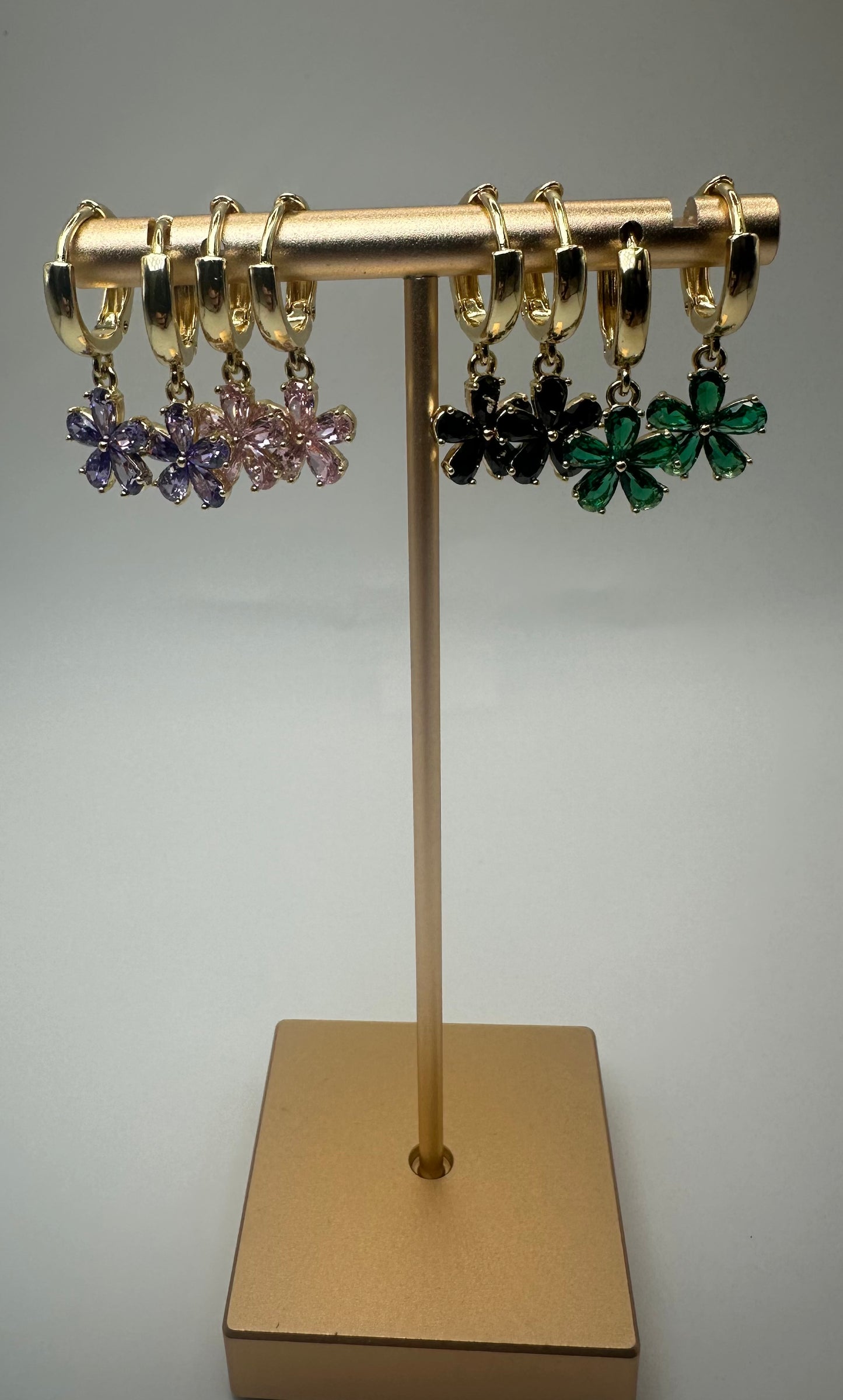 Floral Drop Earrings Set
