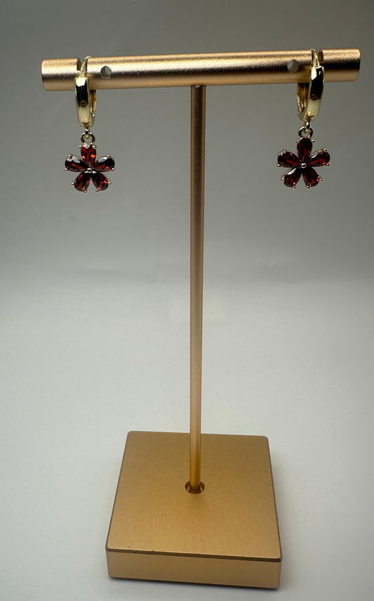 Floral Drop Earrings Set