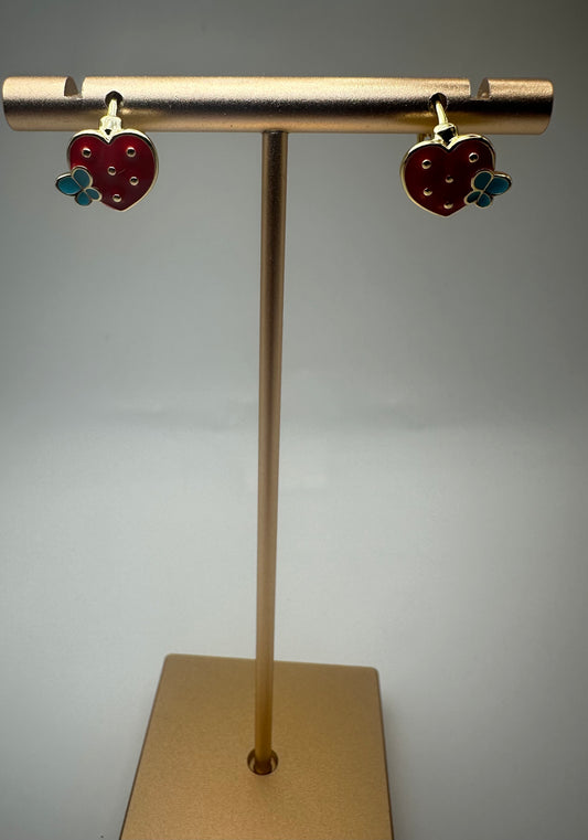 Strawberry Drop Earrings