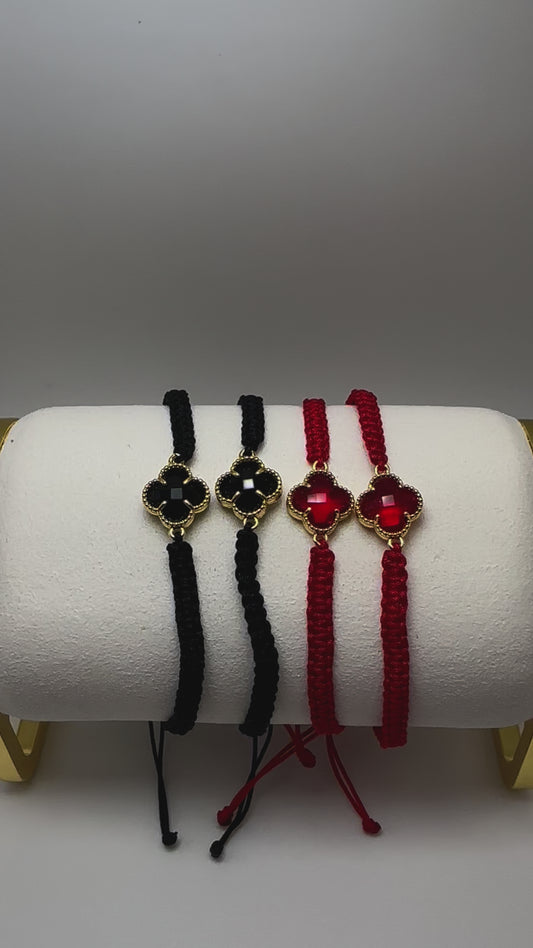 Elegant Gemstone Cord Bracelets